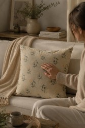 Dal Desen Pamuk 45x45 Kırlent Kılıfı - 2