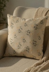 Dal Desen Pamuk 45x45 Kırlent Kılıfı - 3