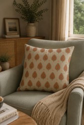 Damla Desen Pamuk 45x45 Kırlent Kılıfı - 5