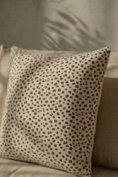 Kahve Leopar Pamuk 45x45 Kırlent Kılıfı - 4