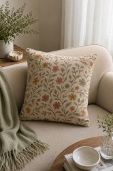 Kır Çiçeği Pamuk 45x45 Kırlent Kılıfı - 2
