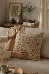 Kır Çiçeği Pamuk 45x45 Kırlent Kılıfı - 3