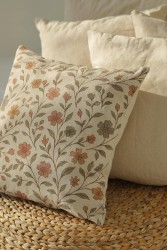 Kır Çiçeği Pamuk 45x45 Kırlent Kılıfı - 7