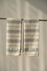 (Çoklu Set) Mavi Çizgili Mutfak Havlusu 45x55 - 2