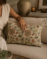 Su Yeşili Pamuk 30x50 Kırlent Kılıfı - 4